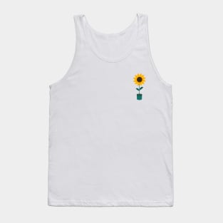 sunflower in a pot Tank Top